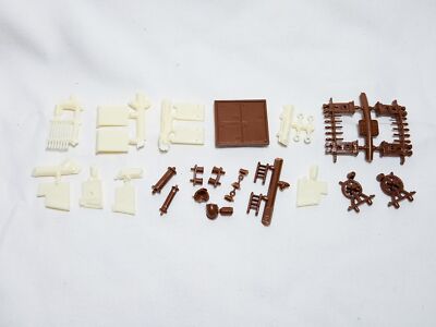 1978 Revell H393 Cutty Sark 1:98 Replacement Parts Sail Lockers Reels Fife Rails