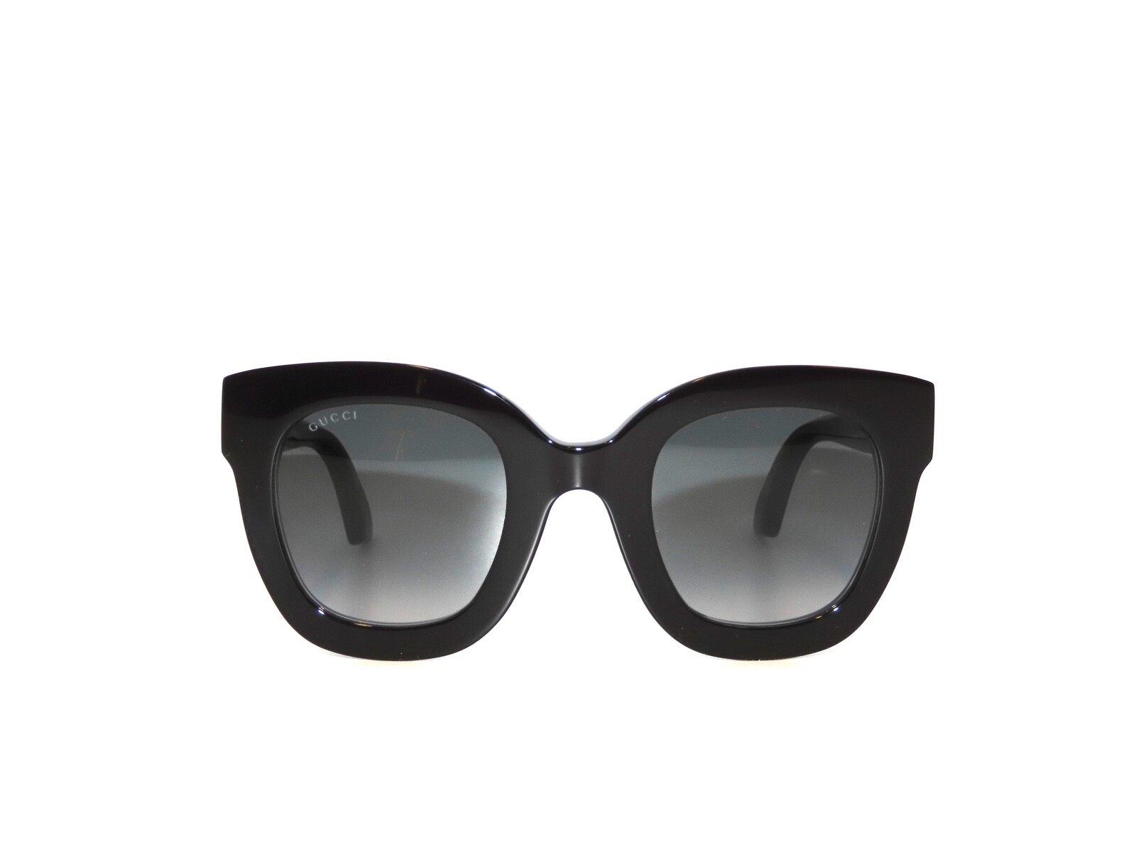 Pre-owned Gucci Gg0208s 0208s 001 Black Gray Gradient Sunglasses 0208