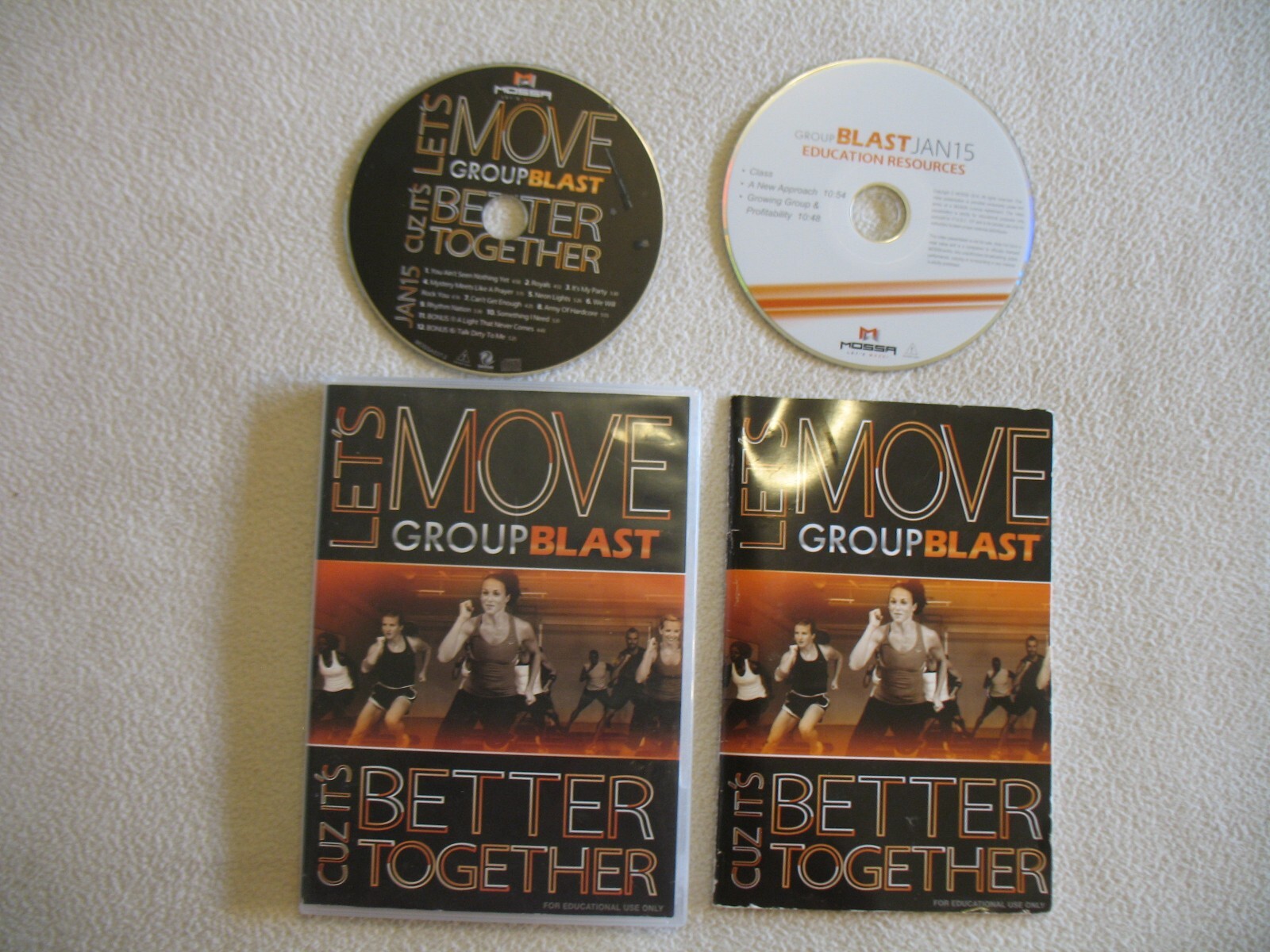 Mossa BTS Group Blast Jan 2015 DVD CD Notes Body Training