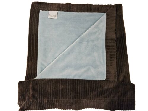 29" X 39" Gray Blue Crib Stroller Soft
