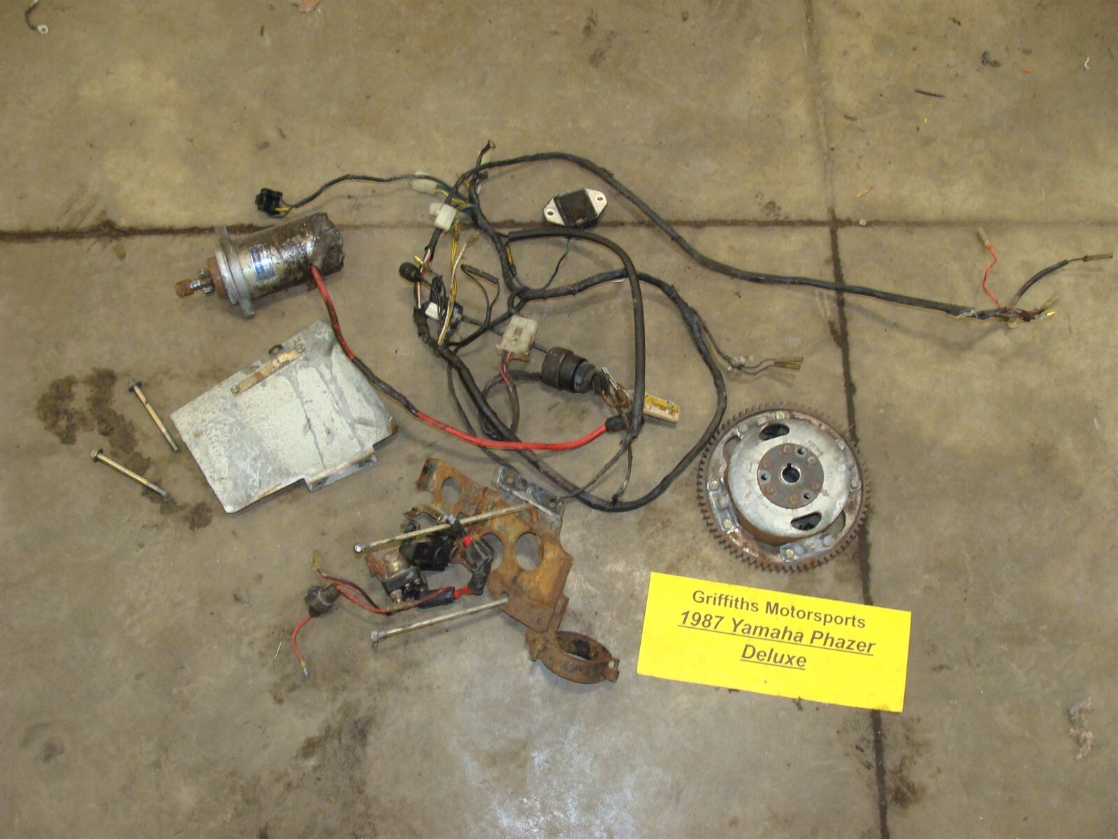 87 YAMAHA PHAZER DELUXE PZ480E electric start kit motor 87 YAMAHA PHAZER DELUXE PZ480E electric start kit motor