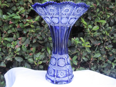 Vases Cobalt Blue Cut Vatican