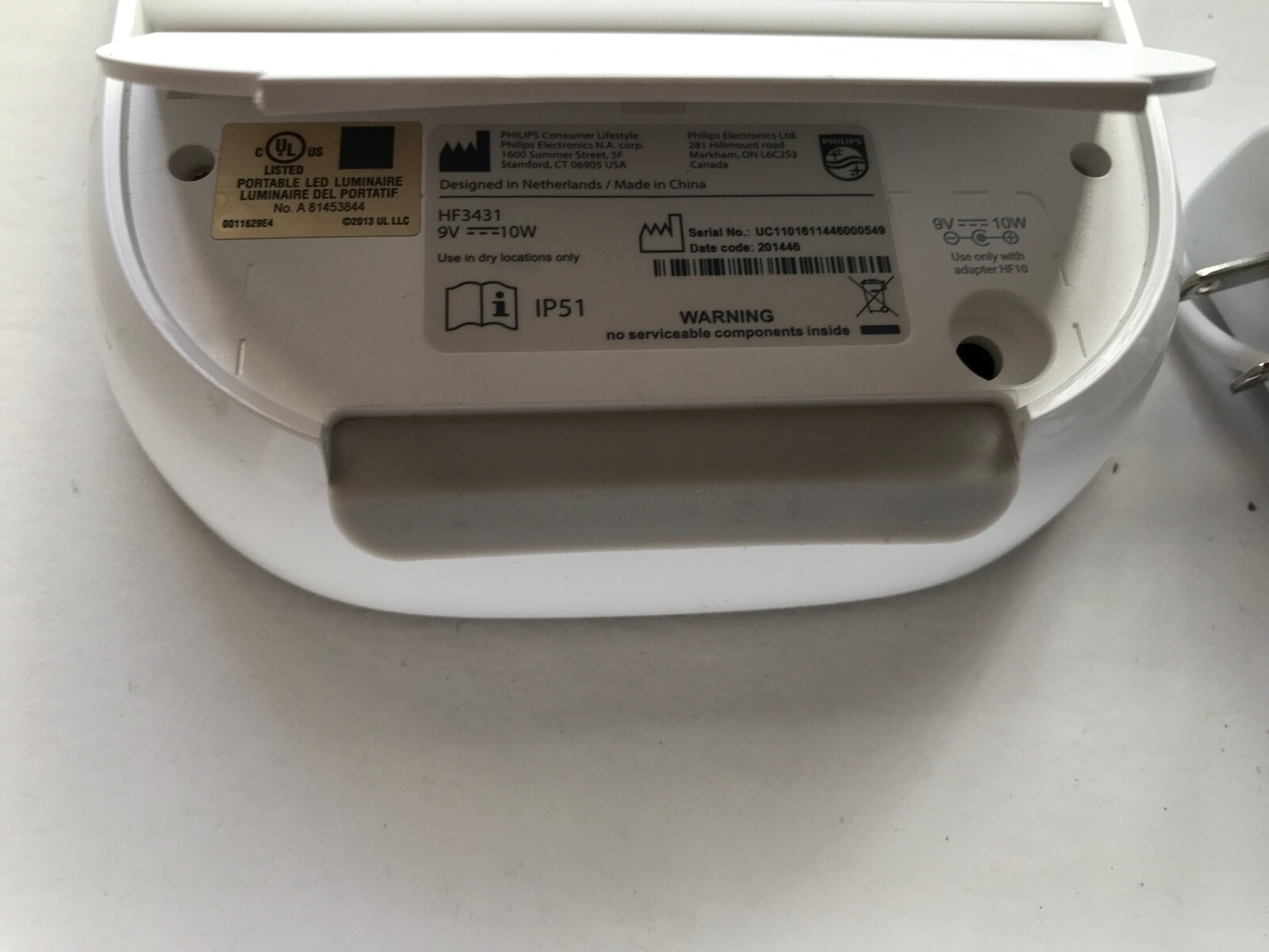 Philips GoLITE BLU Energy Light HF3431 Portable Rechargeable