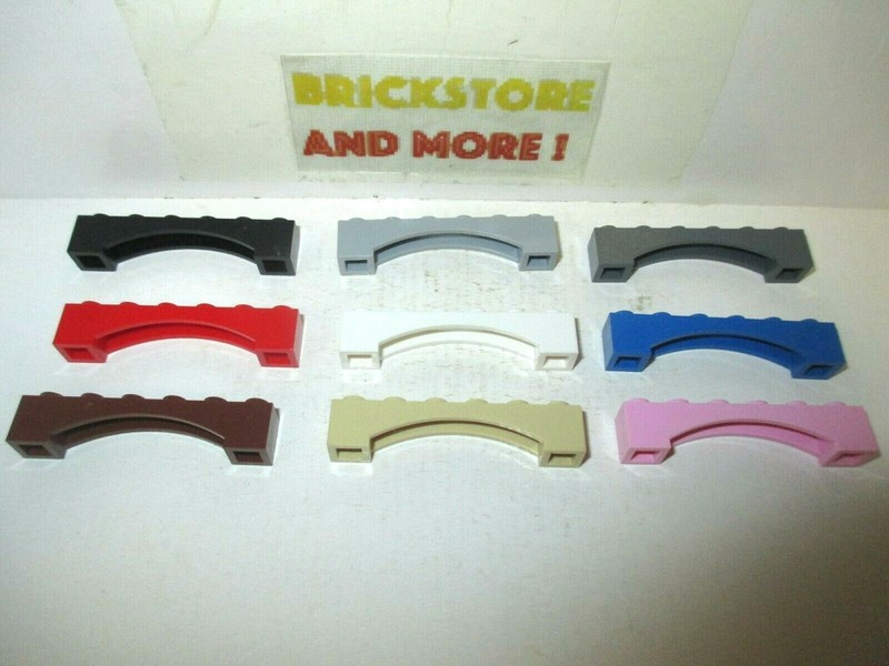 Lego - Brique Brick Pont Arch 1x6 Raised Arch 92950 - Choose Color & Quantity