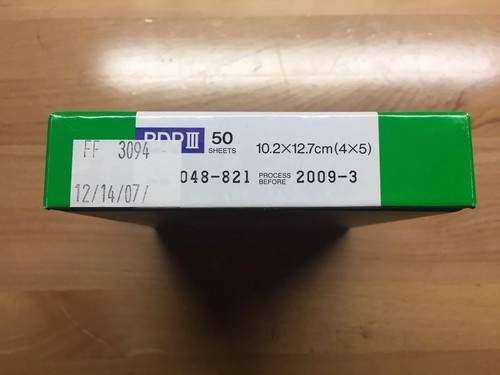 Fujifilm Provia 100F Color slide film 4 x 5