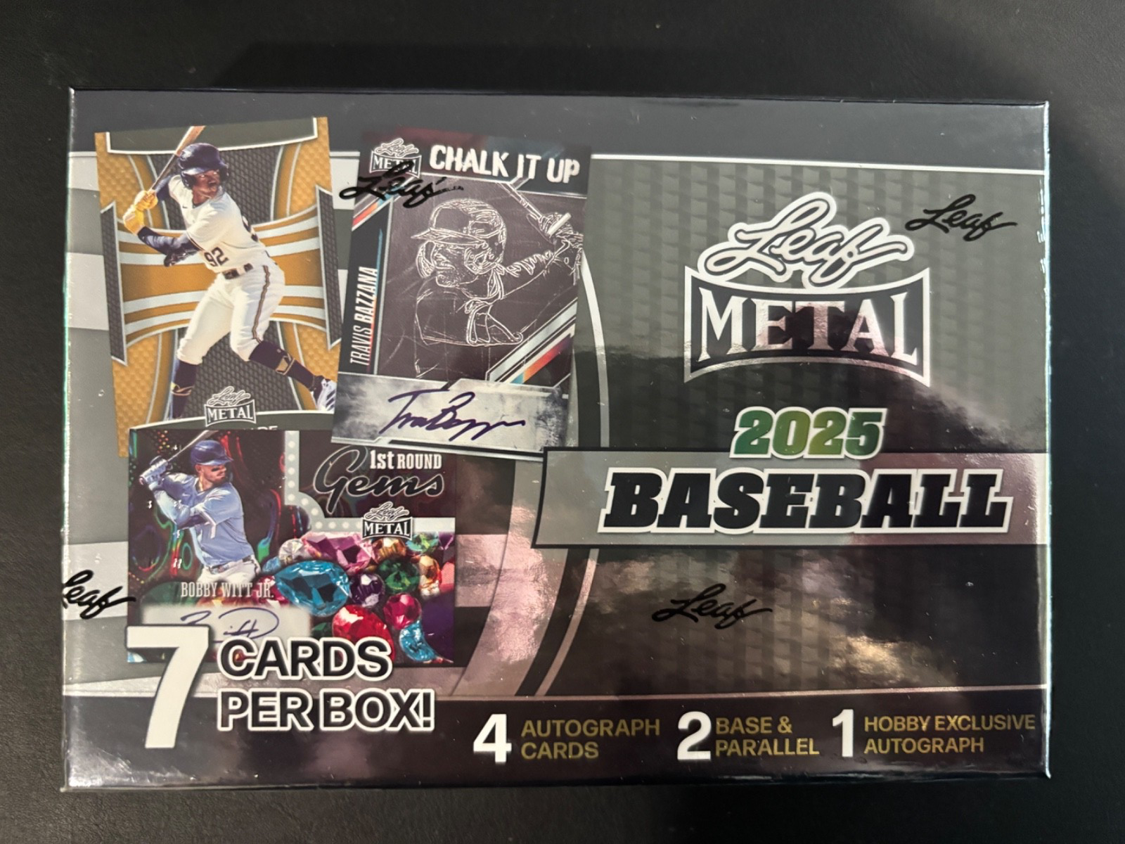 2025 Leaf Metal Baseball Factory Sealed Hobby Box 5 Auto's Per Box