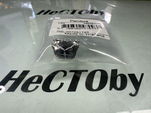 【美品】 PANDORA チャーム 10個 Authentic PANDORA #790761C01 Blue Butterfly Sparkling Charm