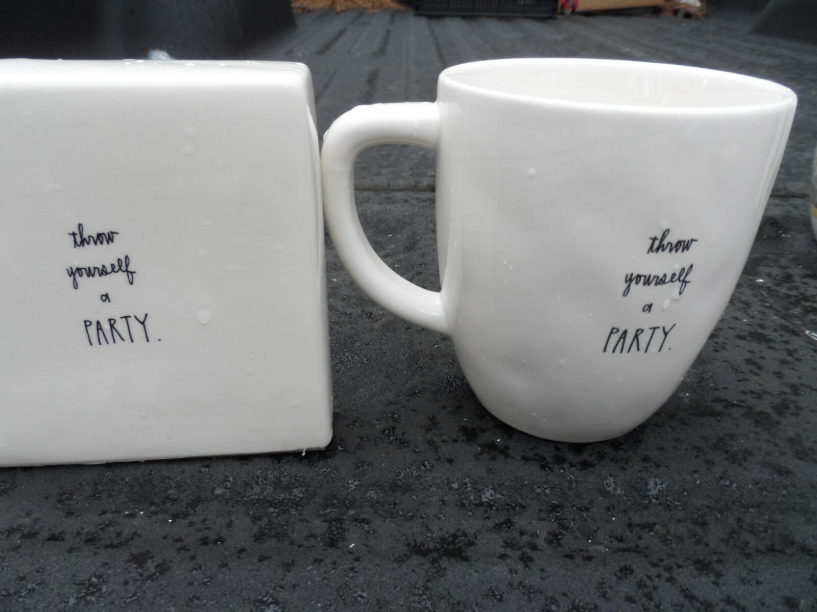 Rae Dunn Set Matching Mug Paperweight  Throw Yourself A Party