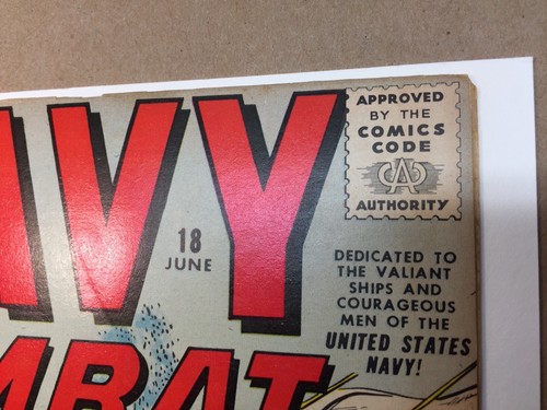 Navy Combat #18 (1958) F- OW Atlas War!