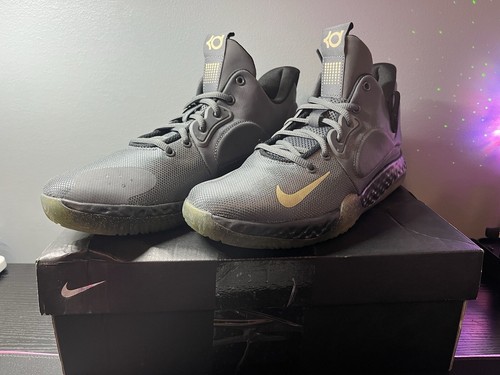 Size 10.5 - Nike KD Trey 5 VII Dark Grey Metallic Gold | eBay