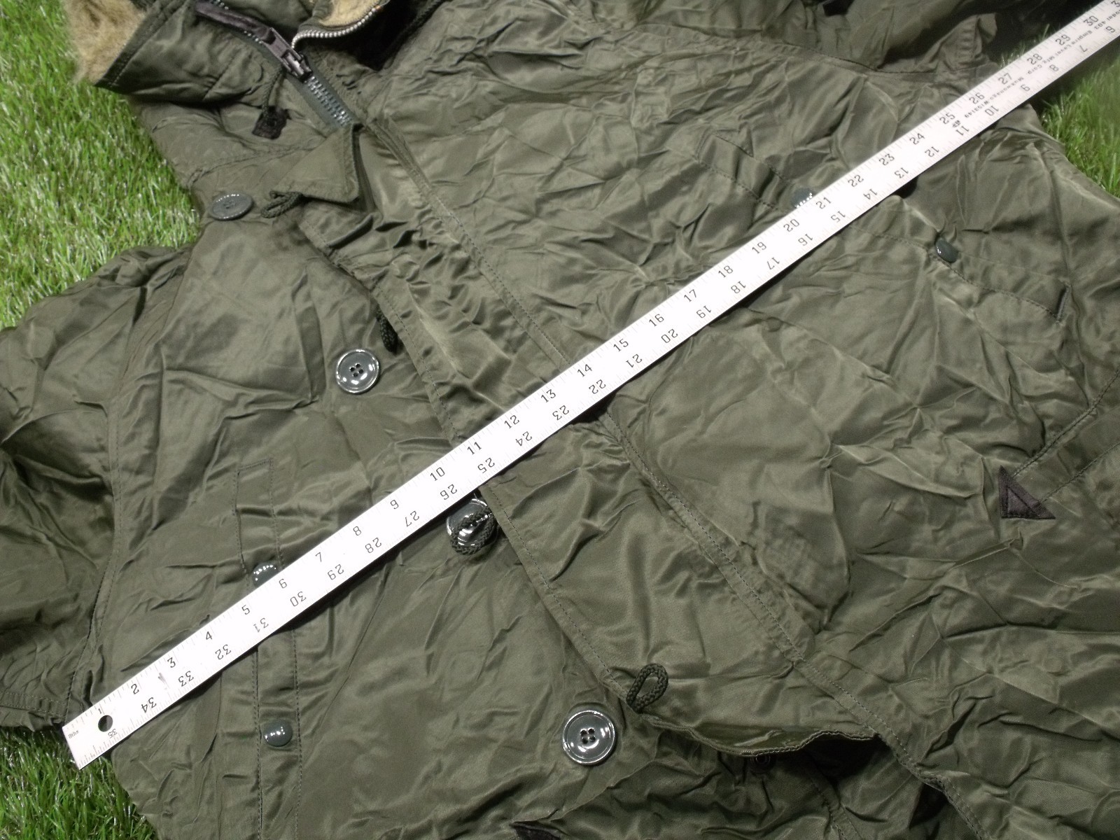 Pre-owned N-3b Alpha Industries Made In Usa  Army Military Cold Weather Parka Od Green