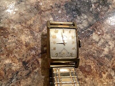Lord Elgin Vintage 14K Yellow Gold Wristwatch