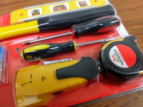 Do It Best 7 Piece Home Tool Set General Household Kit Hammer Level Tape Measure
