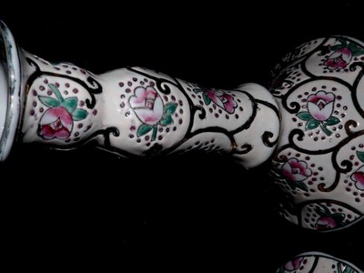 Enamel Candle Holder Set Beautiful