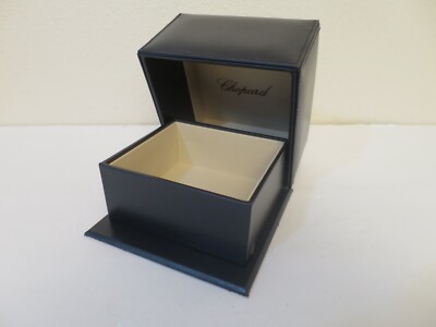 Vintage Black Padded Leather Chopard Empty Watch Presentation Box No insert