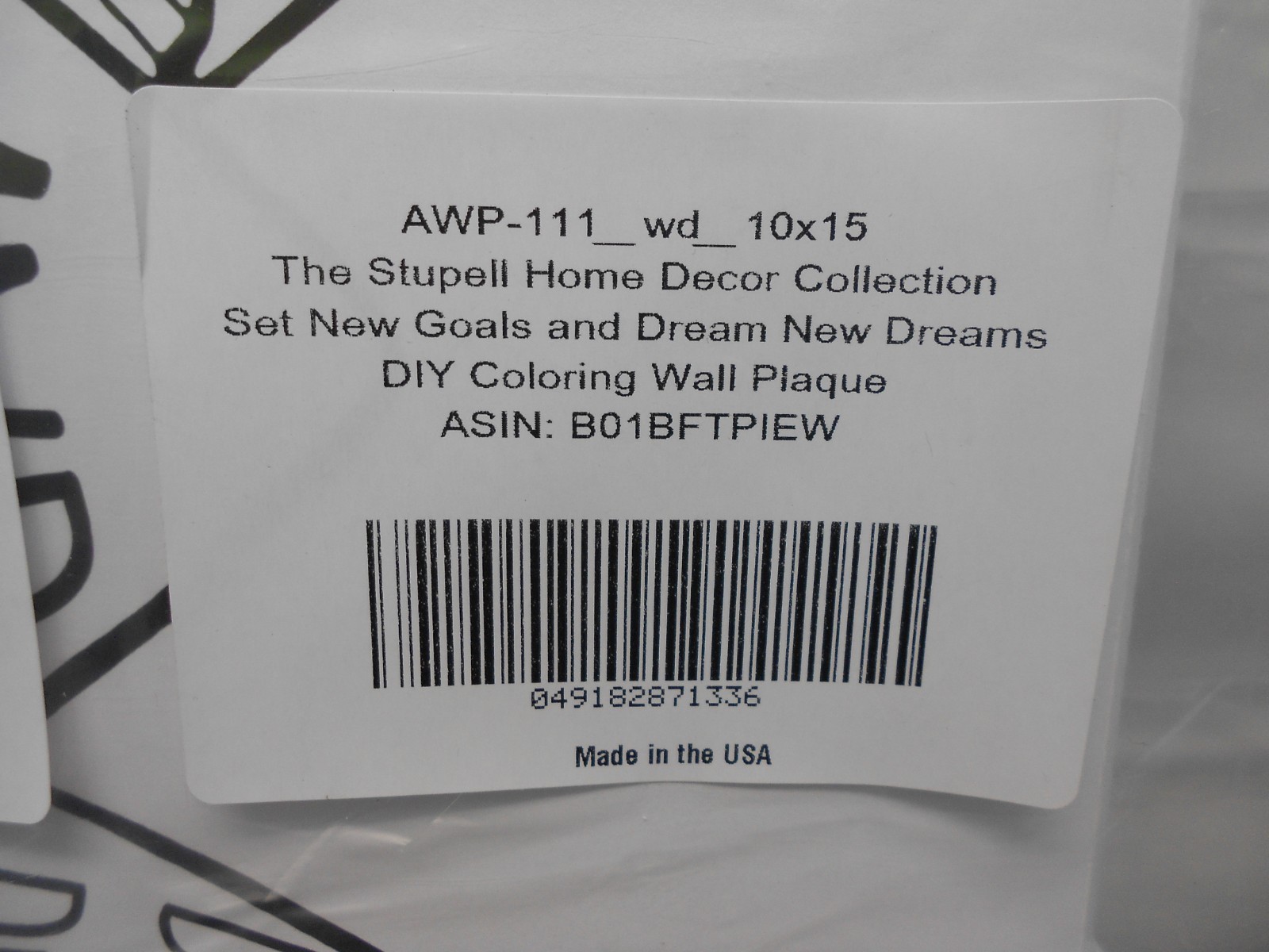 The Stupell Home Decor Collection Set New Goals & Dream New Dreams DIY Coloring