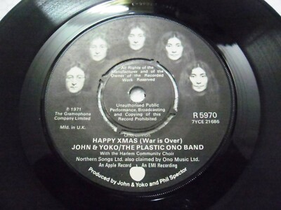 JOHN LENNON & YOKO THE PLASTIC ONO BAND R 5970 RARE SINGLE 7