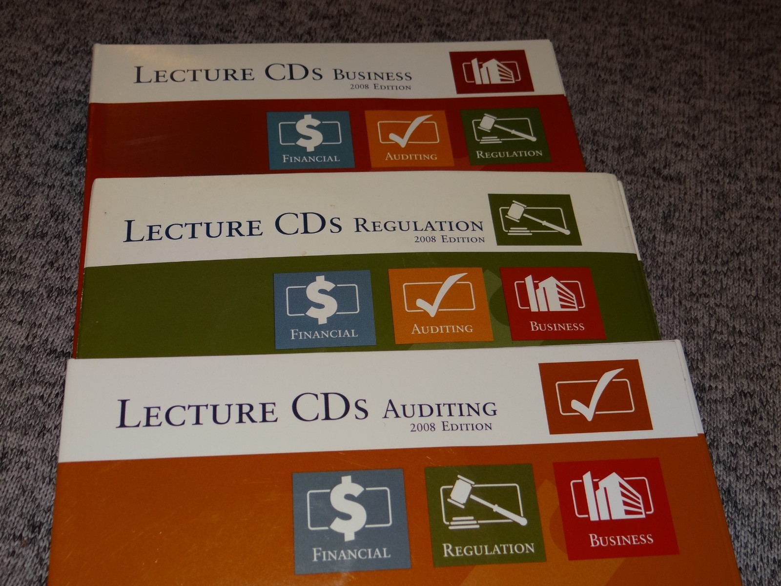Becker CPA Review LECTURE CD'S 2008 Edition: Business, Regulation, Auditing NEW
