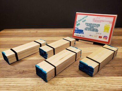 HO Scale Flat Car FINE CUT Lumber Loads Handmade 