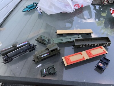 Tyco Gi Joe Train Set Lot, Jeep Tank Engine Other Parts