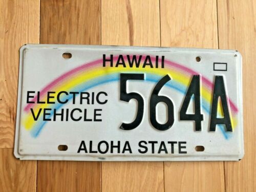 Hawaii Electric Vehicle License Plate
