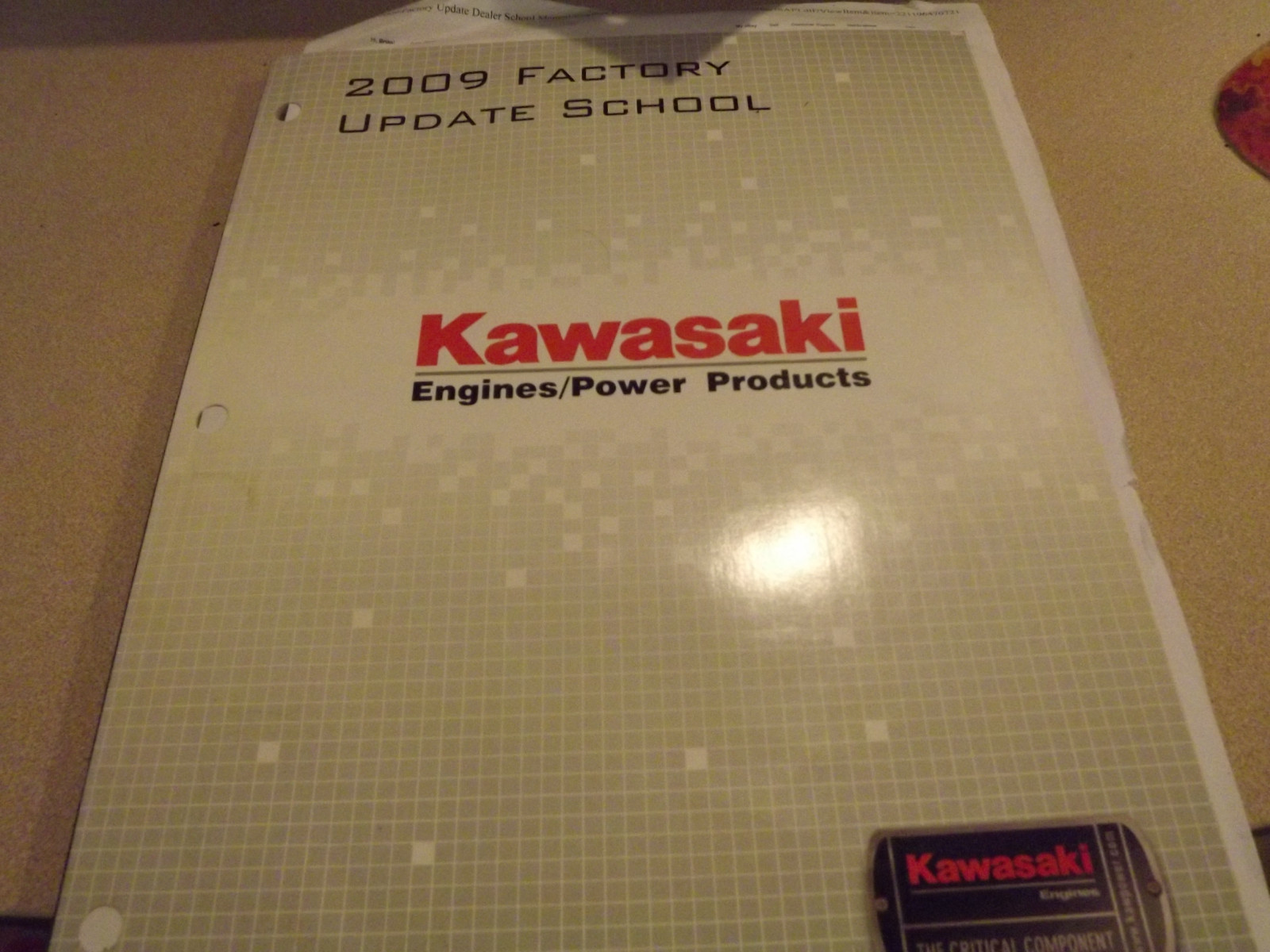 KAWASAKI 2008,2009,2010  FACTORY DEALER  MANUAL ENGINES & POWER PRODUCT(lot of3)