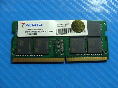 HP 17t-cg100 ADATA 32GB DDR4-3200 Memory RAM SO-DIMM AD4S320032G22-BGN