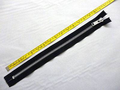 Zip, Zipper, Extra Heavyweight,10w, Closed End, Metal YKK, Black 6,12,15 inches