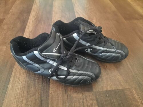 Shoes Kids Youth Black Silver Unisex Size 2