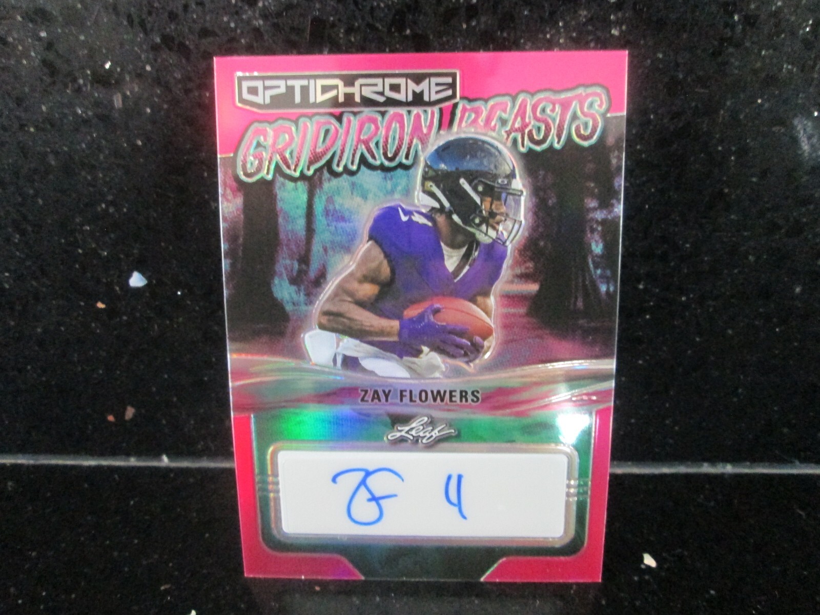 2023 Leaf Eclectic Optichrome Zay Flowers Gridiron Beasts