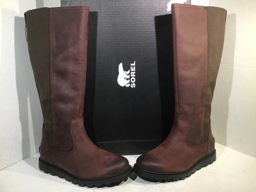sorel ainsley tall waterproof leather boots