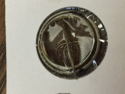 RELIGIOUS VINTAGE OLD ST COSMO DAMIANO STAMPED PINBACK