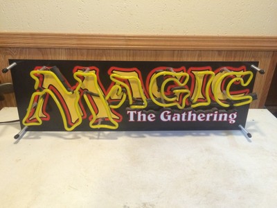 EXTREMELY RARE MAGIC THE GATHERING MTG STORE DISPLAY NEON SIGN