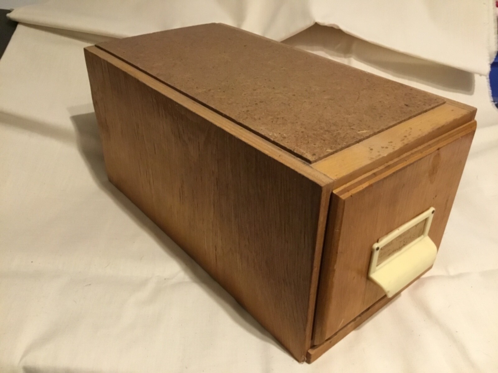 Karteikasten für Karteikarten Ordner Vintage Bauhaus Stil