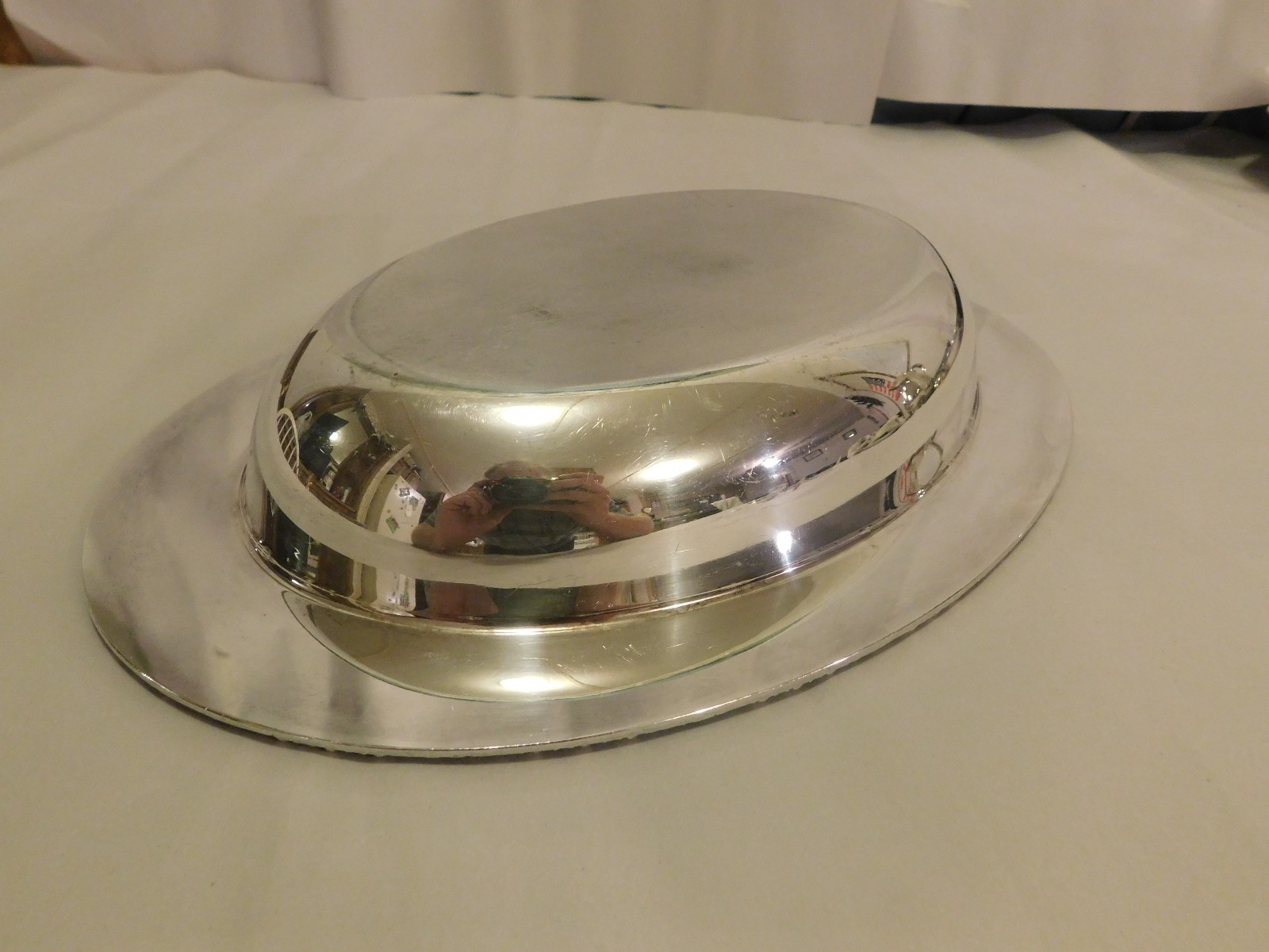 Vintage Henley Oneida Community Silver-Plated Oval Platter Design 12