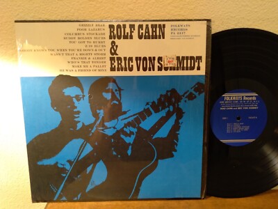 Rolf Cahn & Eric Von Schmidt LP & Cover NM w/ Shrink & Insert , Folkways FA2417
