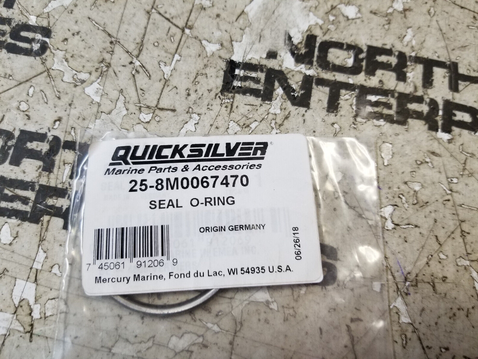 MERCURY QUICKSILVER 25-8M0067470 SEAL RING O-RING ORING - Picture 1 of 2