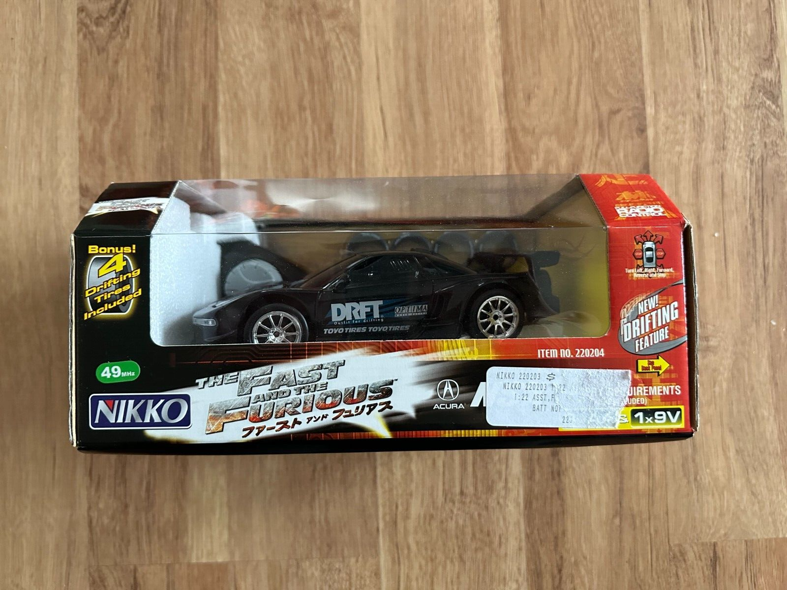 NIKKO Acura NSX 1:22 R/C Radio Control Car THE FAST AND THE