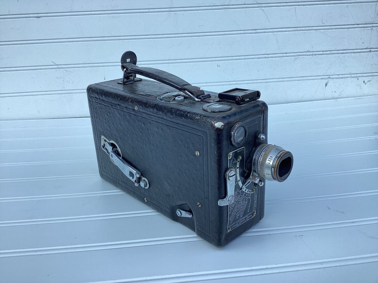 シネコダック1928年モデルB 1928 CINE KODAK MODEL B 16mm antique Movie Camera nice lens