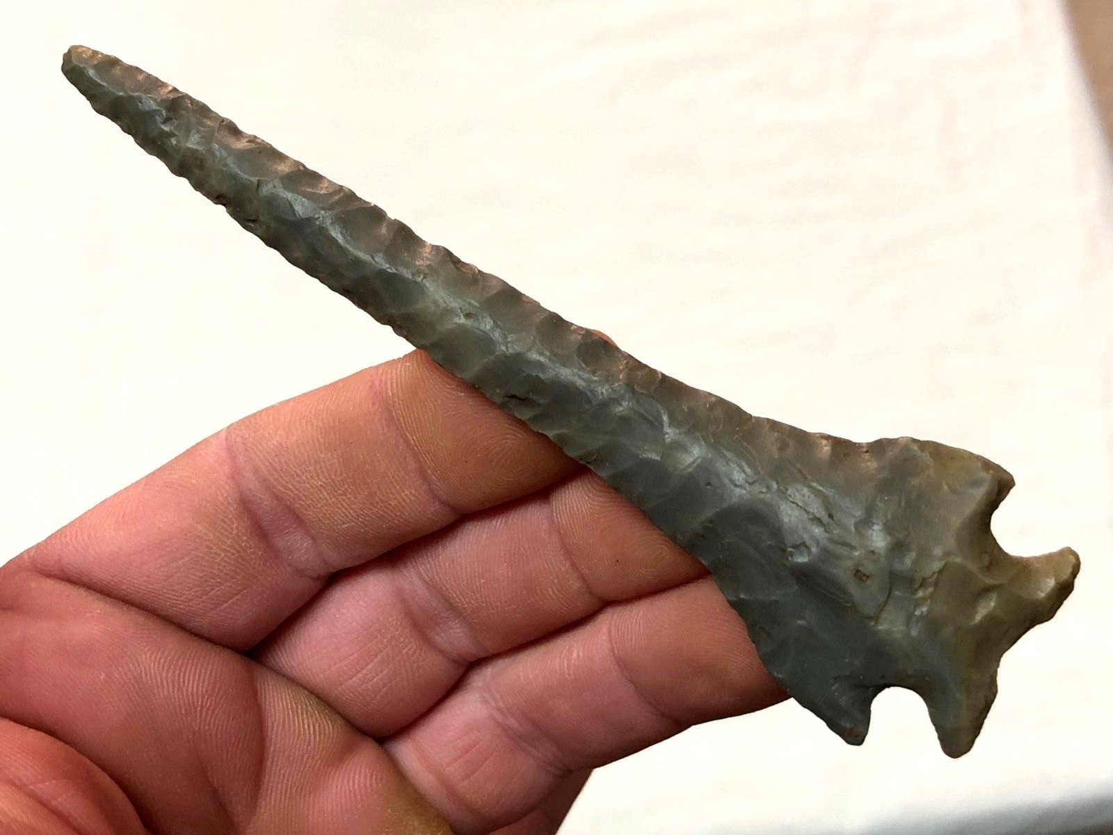 EXCEPTIONAL ARCHAIC DRILL GREENE CO., ILLINOIS AUTHENTIC ARROWHEAD ARTIFACT LM3