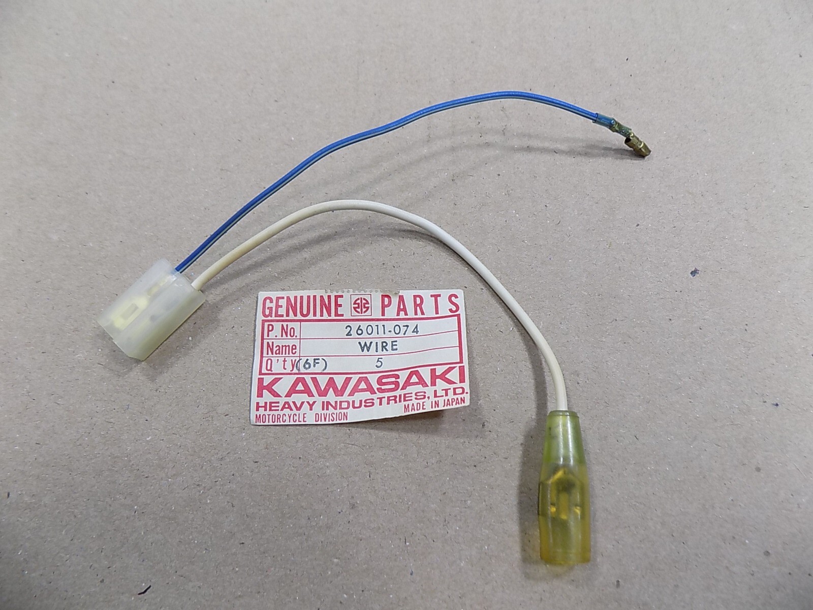 NEW OEM KAWASAKI WIRE LEAD RECTIFIER / 26011-074 / KE100 NEW OEM KAWASAKI WIRE LEAD RECTIFIER / 26011-074 / KE100