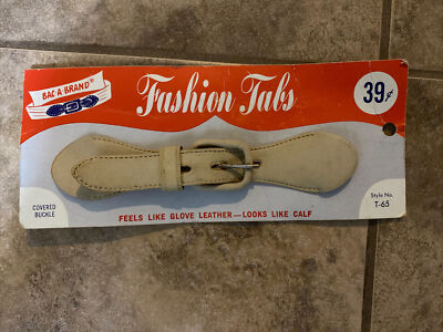 Vintage Bac A Brand Fashion Tabs Covered Buckle Style T 65 Beige 5 1/2''