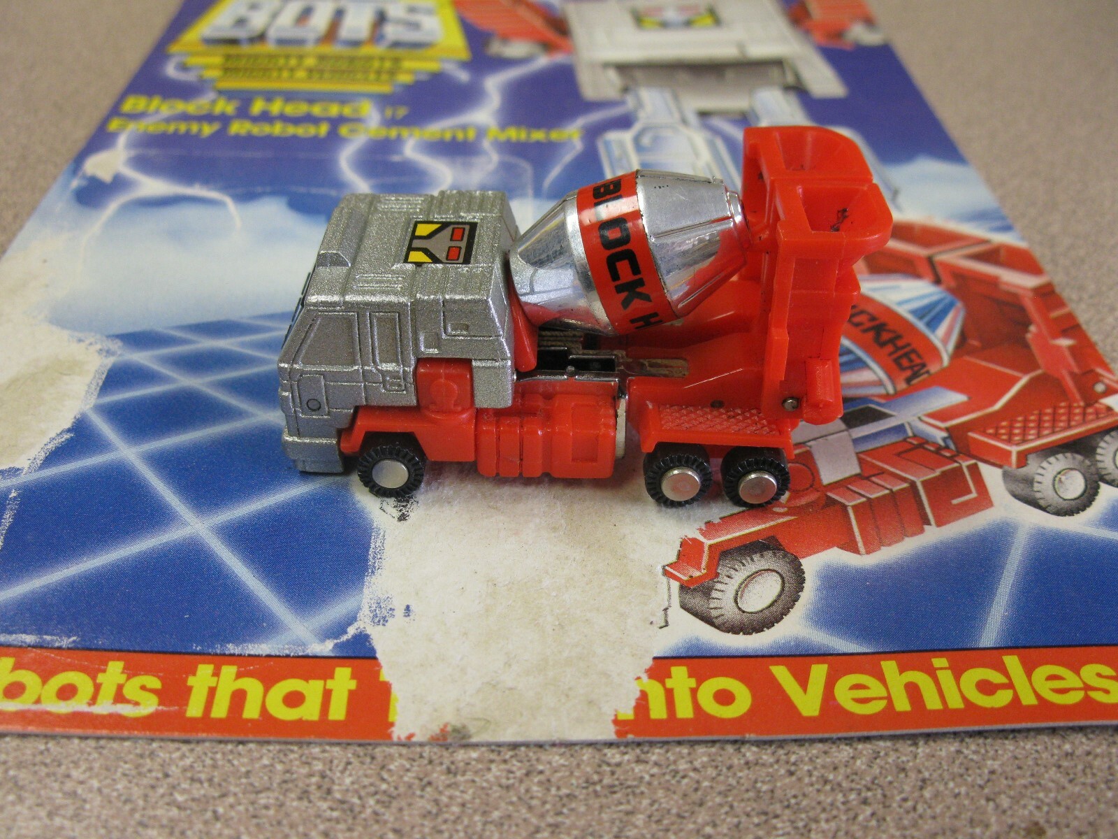 Convertible Robots Race Car Diecast Metal GoBot Tranformers BLOCK HEAD
