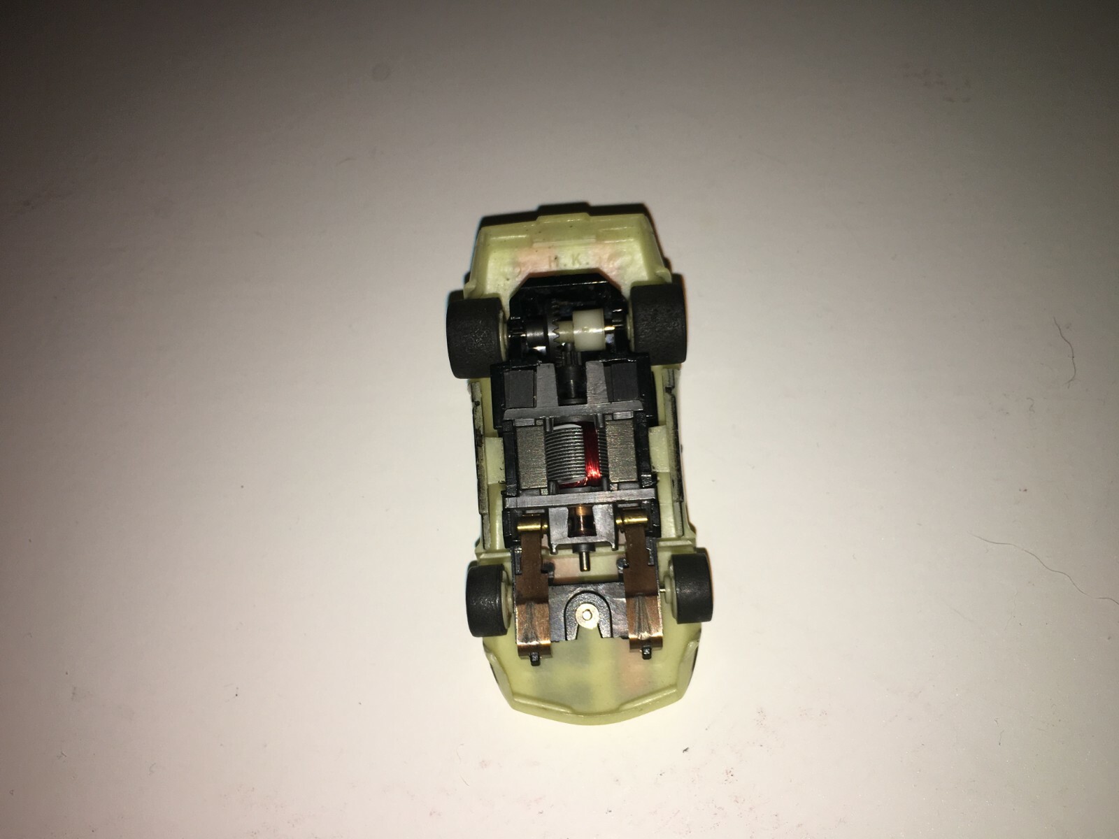 Tyco HO Slot Car 79 Chevy Corvette Cliffhanger Night Glow