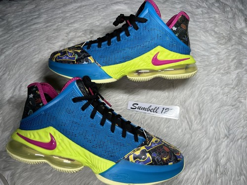 Nike LeBron 19 Low LeBronival Blue Citron Volt What The