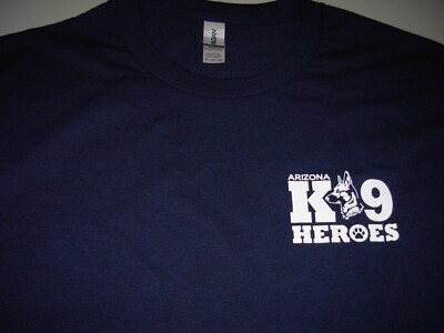 Gildan Arizona K9 Heroes T-Shirt Mens 3XL Support Local Law Enforcement - Dogs
