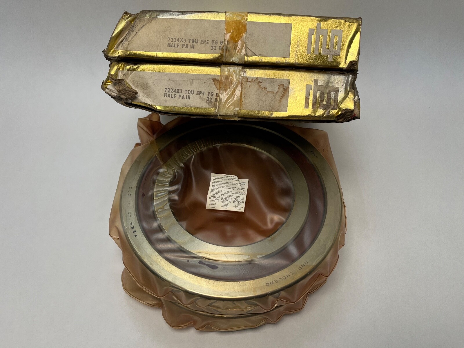 RHP 7224ETDULP5 Bearing 120x215x40 mm 7224-E 7224-X3-TA-DU-EP5 England 2pcs