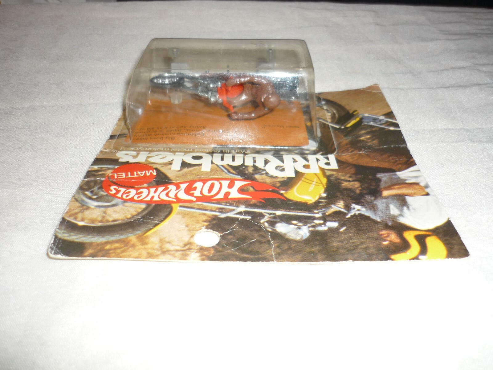 VIntage 1970 Hot Wheel Redline Era Rumblers Motorcycle MEAN MACHINE MISP SEALED