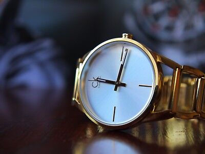Calvin Klein STATELY CK Yellow Gold-Plated Watch K3G235.26