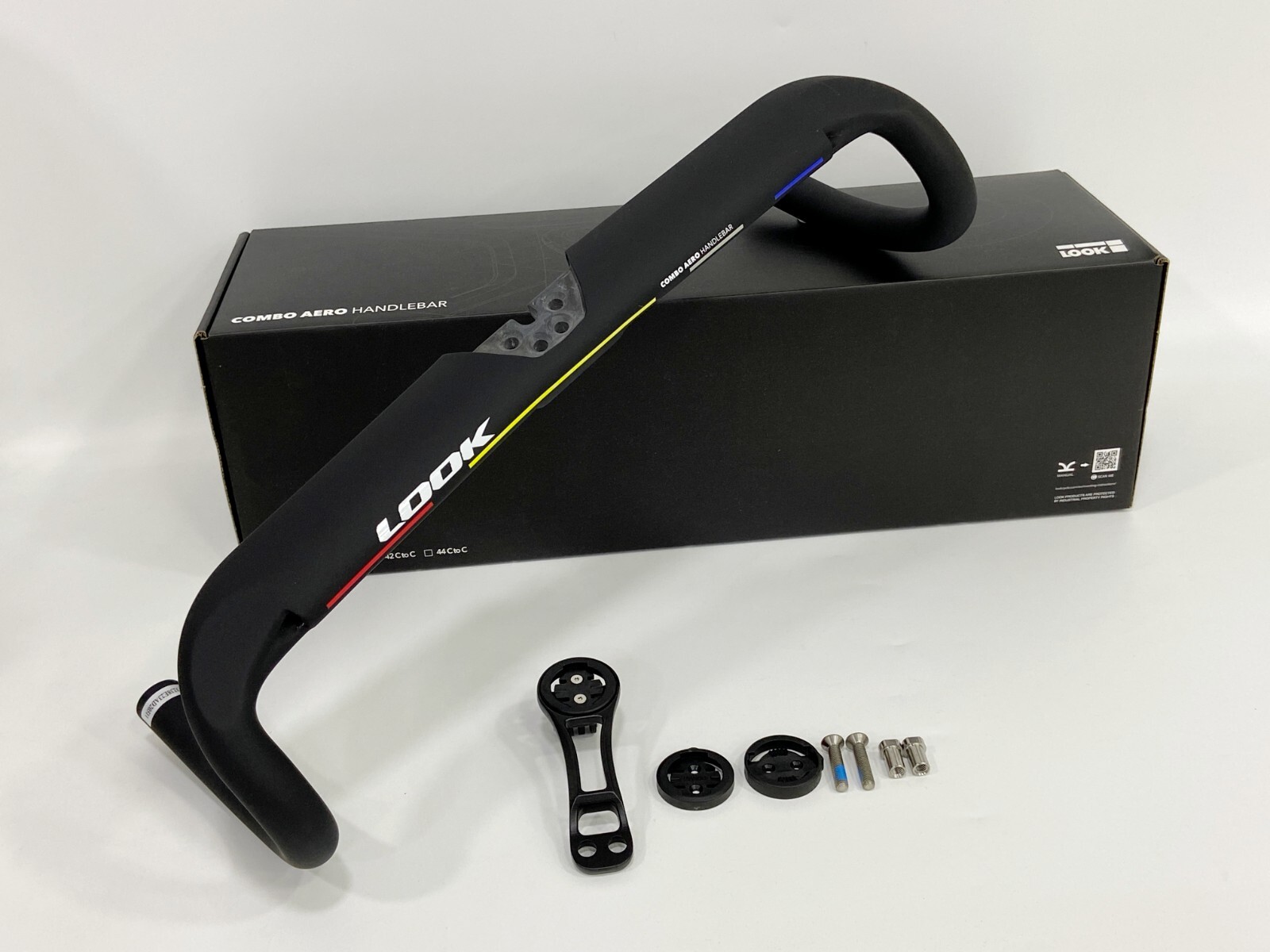Look Combo Aero Carbon Handlebar ( Proteam Black ) For Look